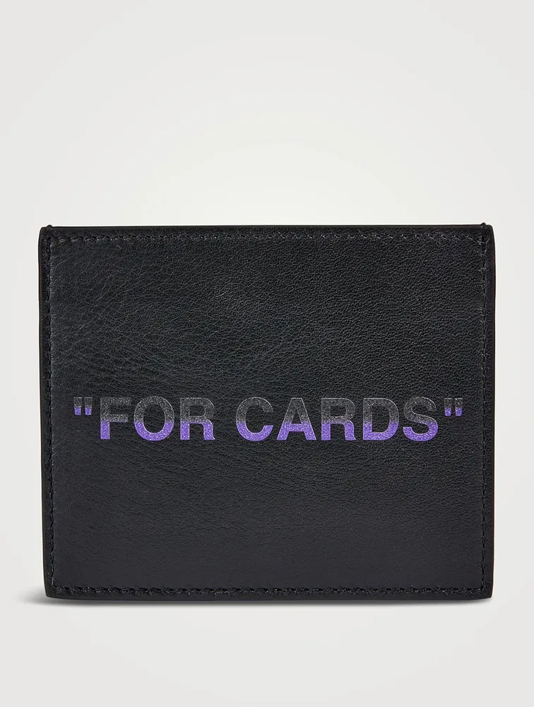 Quote Leather Card Case