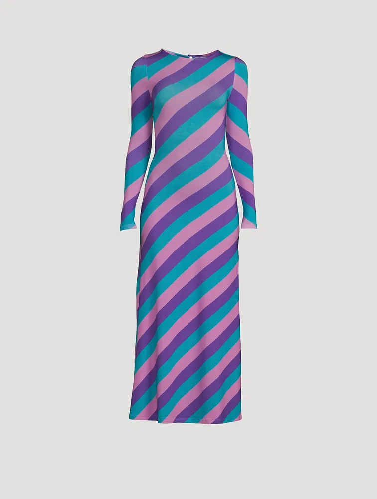 Rowen Tri-Colour Stripe Maxi Dress