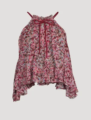 Fabino Printed Halter Top