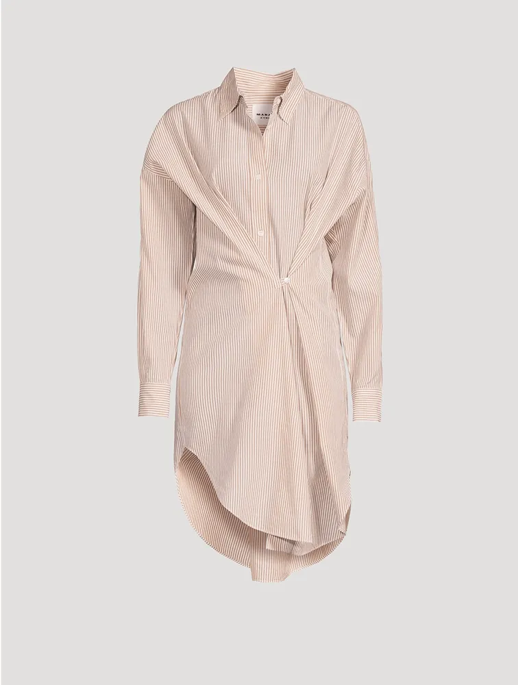 Seen Convertible Poplin Shirt Dress