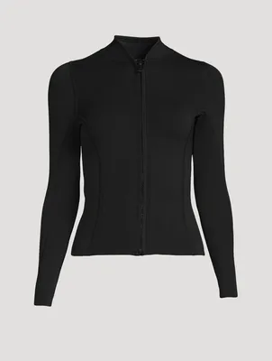 Rell Long-Sleeve Zip-Up Neoprene Rashguard