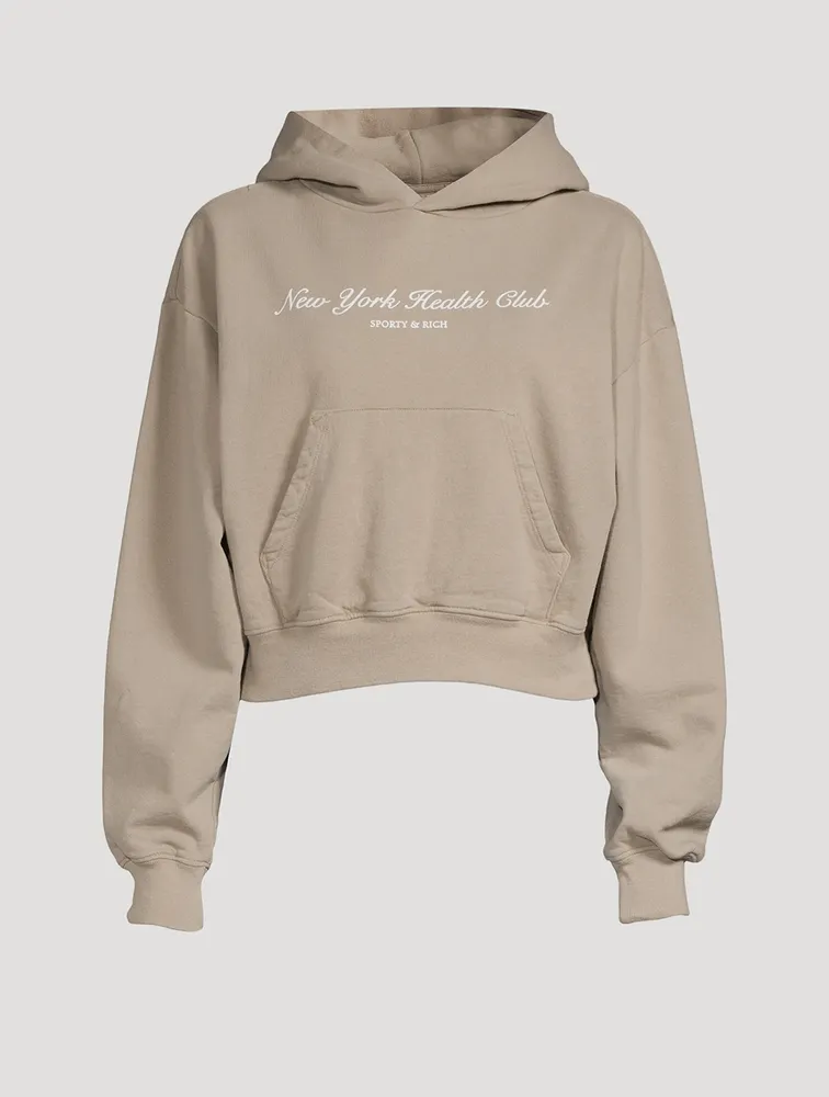 NY Health Club Cropped Hoodie