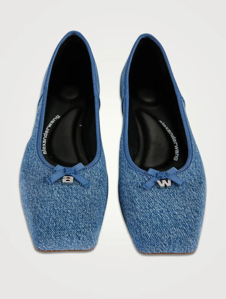 Billie Denim Ballet Flats