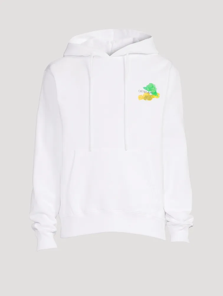 Brush Arrow Slim-Fit Hoodie