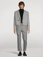 Wool-Blend Cropped Jacket