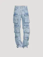 Straight-Leg Cargo Jeans
