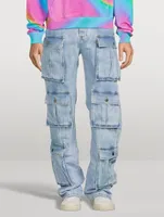 Straight-Leg Cargo Jeans