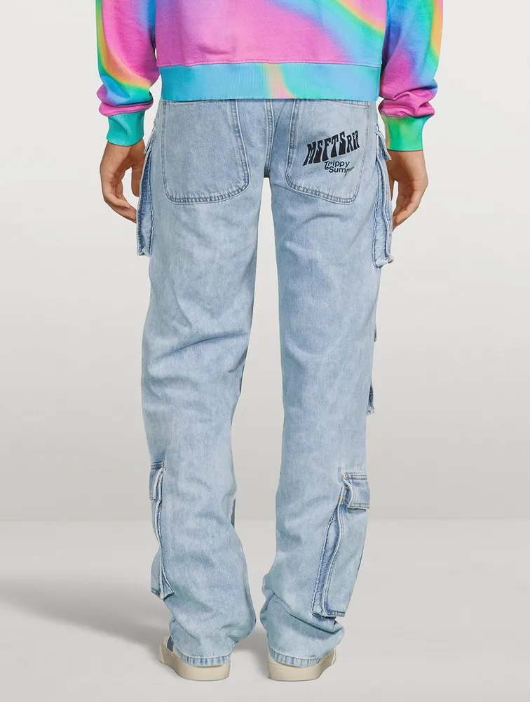 Straight-Leg Cargo Jeans