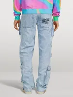 Straight-Leg Cargo Jeans
