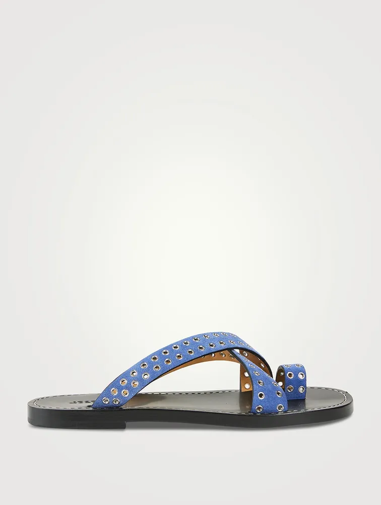 Jinsay Grommet Suede Sandals