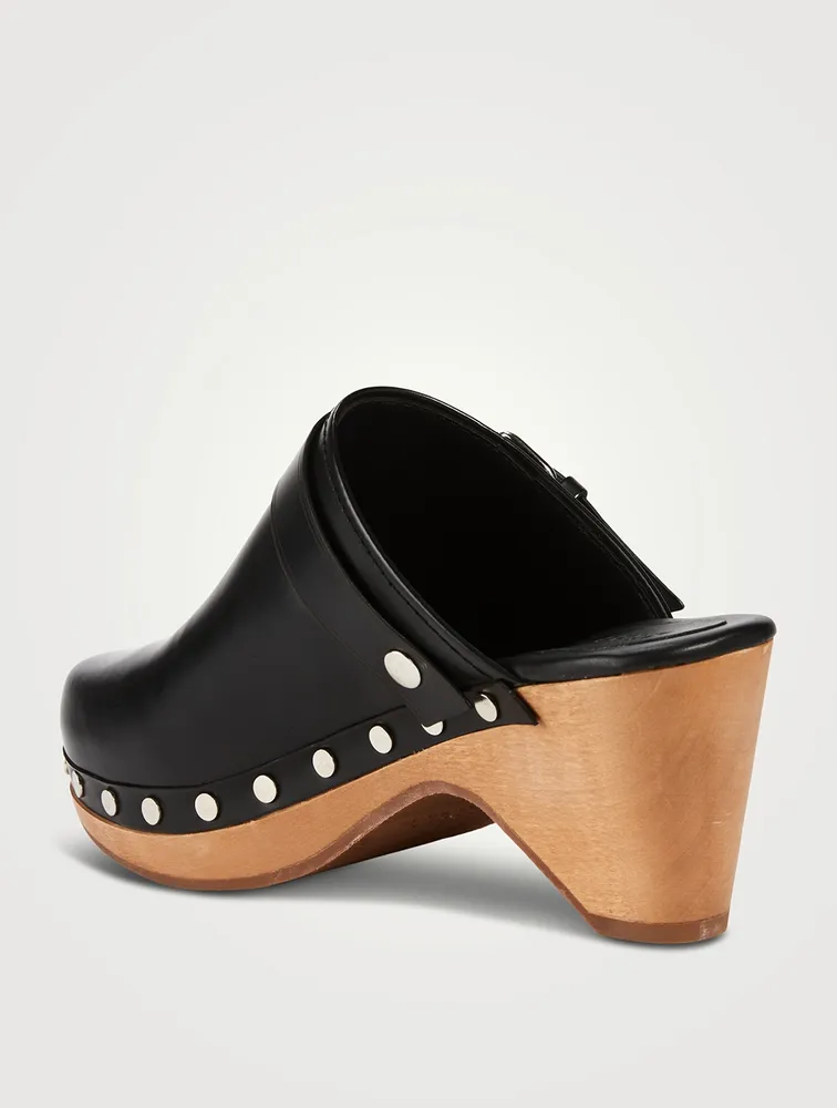 Titya Leather Clogs