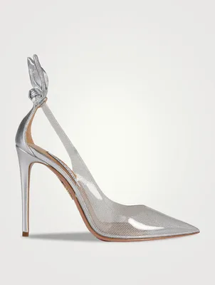 Bow Tie Plexi And Leather Pumps