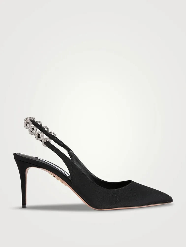 Love Link Leather Slingback Pumps