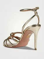 Moon Metallic Leather Sandals