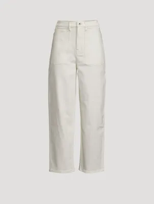 Tapered-Leg Jeans