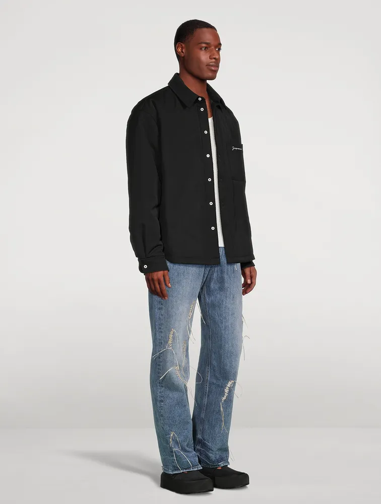 La Chemise Boulanger Wool Padded Overshirt