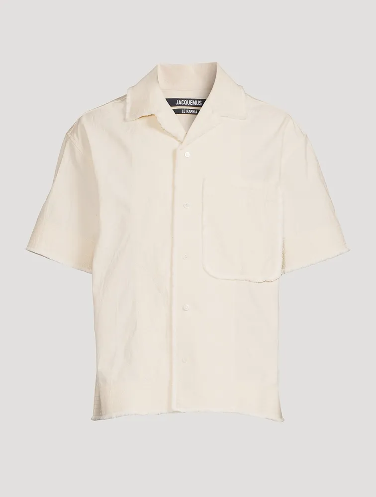 La Chemise Artichaut Cotton Frayed Shirt