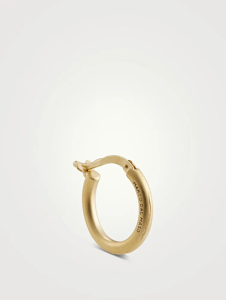 Ulysses Slick 18K Matte Yellow Gold Vermeil Hoop Earring