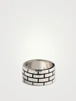 Murales Silver Wide Band Ring