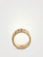 Murales 18K Yellow Gold Matte Vermeil Silver Ring