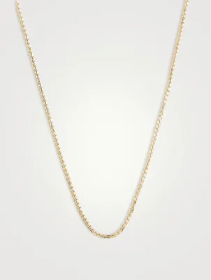 Ulysses Faceted 18K Yellow Gold Vermeil Silver Necklace