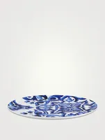 Blue Mediterraneo Fiore Oval Serving Plate