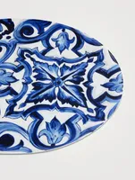 Blue Mediterraneo Fiore Oval Serving Plate