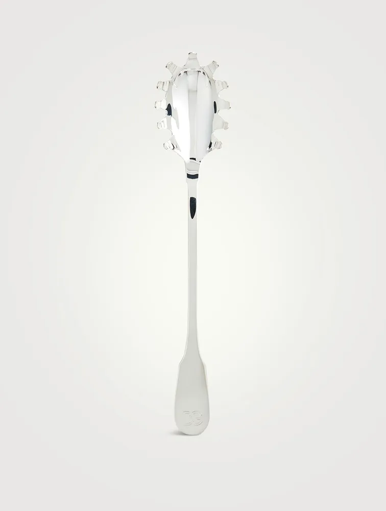 DG Logo Nickel Silver Spaghetti Serving Fork