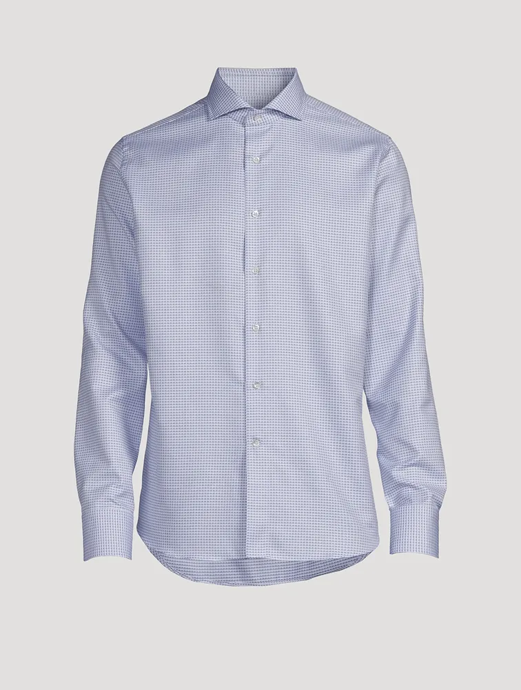 Cotton Printed Dress Shirt