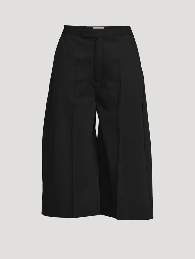 Tailored Wool Shorts