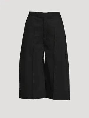 Tailored Wool Shorts