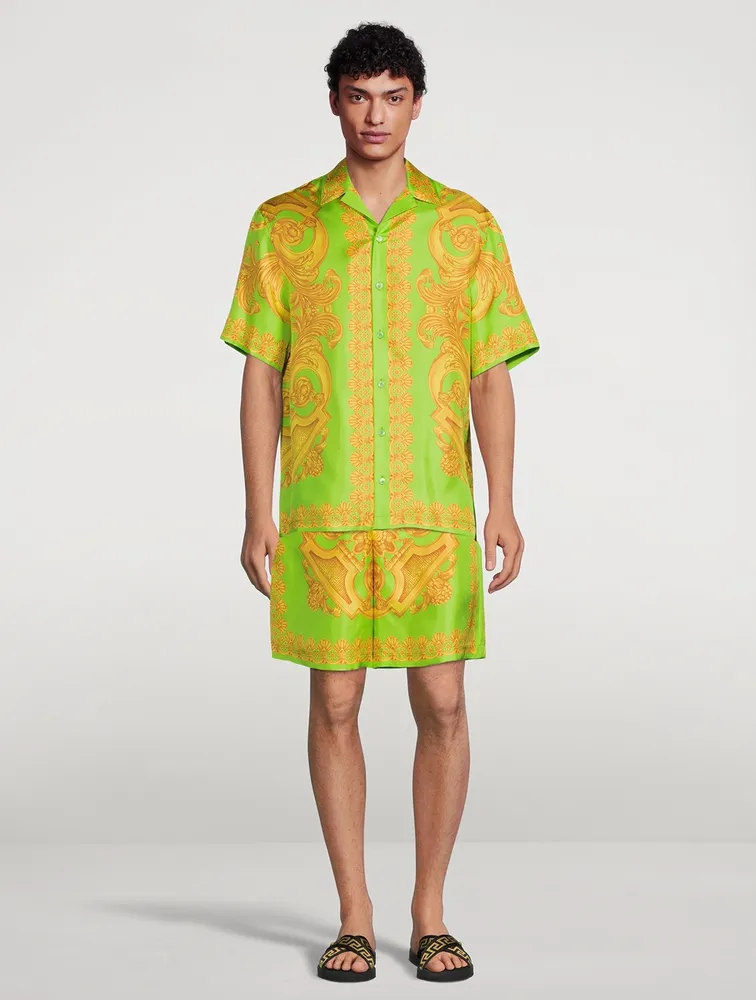 Barocco 660 Silk Short-Sleeve Shirt