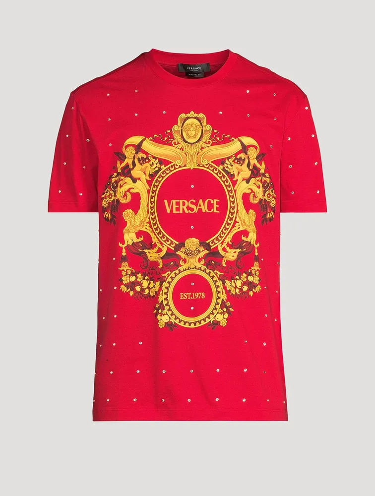 Baroque Crystal Grid T-Shirt