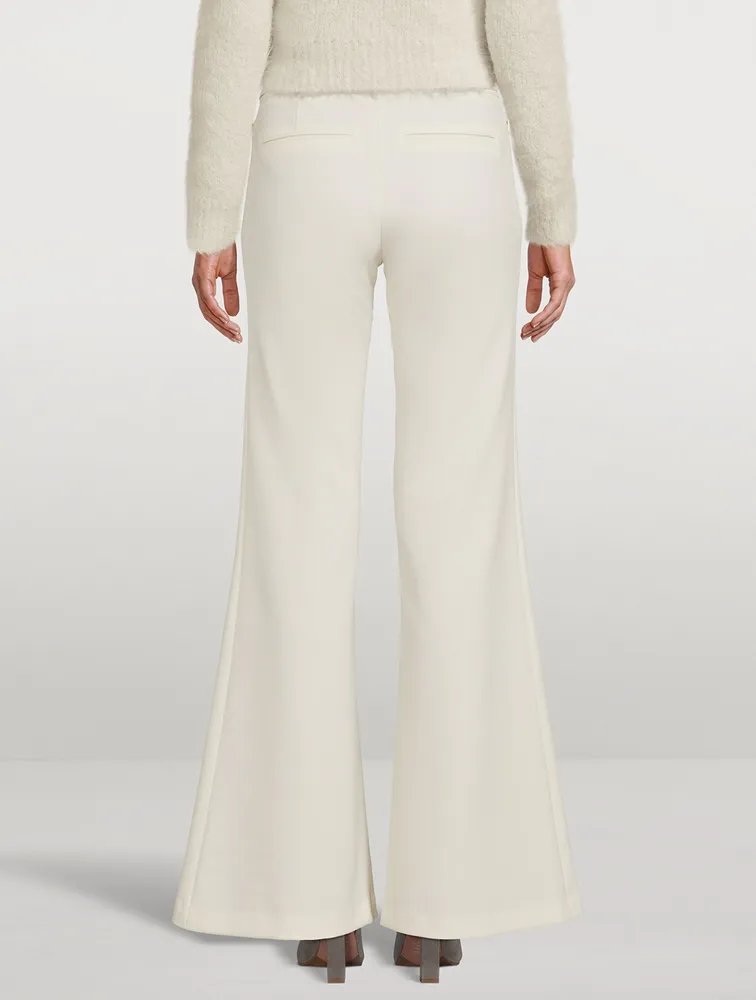 Slim Exaggerated Flare Trousers