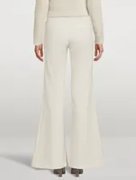 Slim Exaggerated Flare Trousers