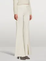 Slim Exaggerated Flare Trousers