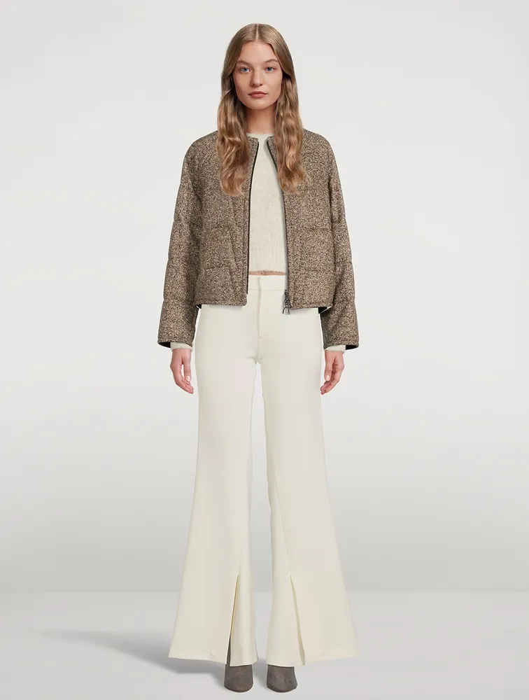 Slim Exaggerated Flare Trousers