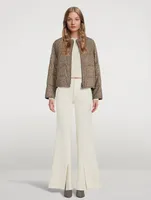 Slim Exaggerated Flare Trousers