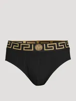 Pack Of Two Greca Border Briefs