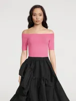 Off-The-Shoulder Knit Top
