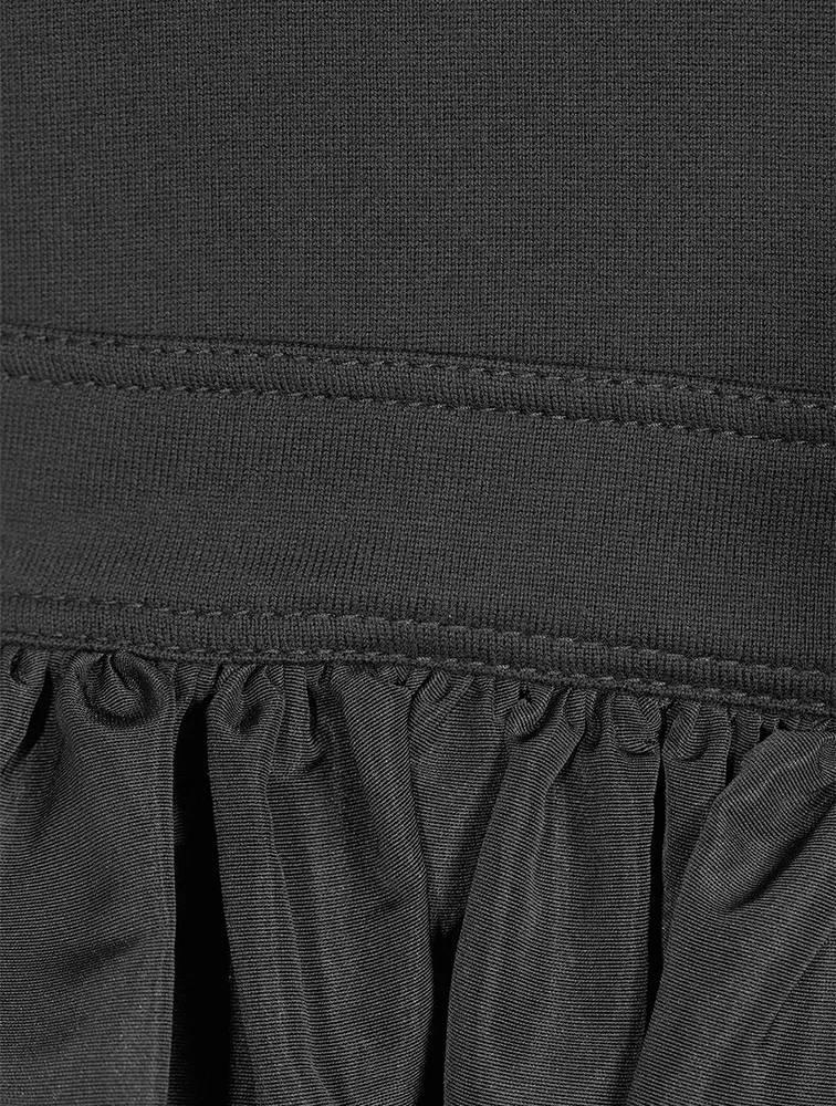 Slashed Hybrid Mini Dress