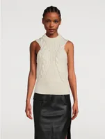 Cable-Knit Sweater Vest