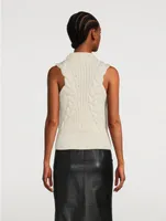 Cable-Knit Sweater Vest