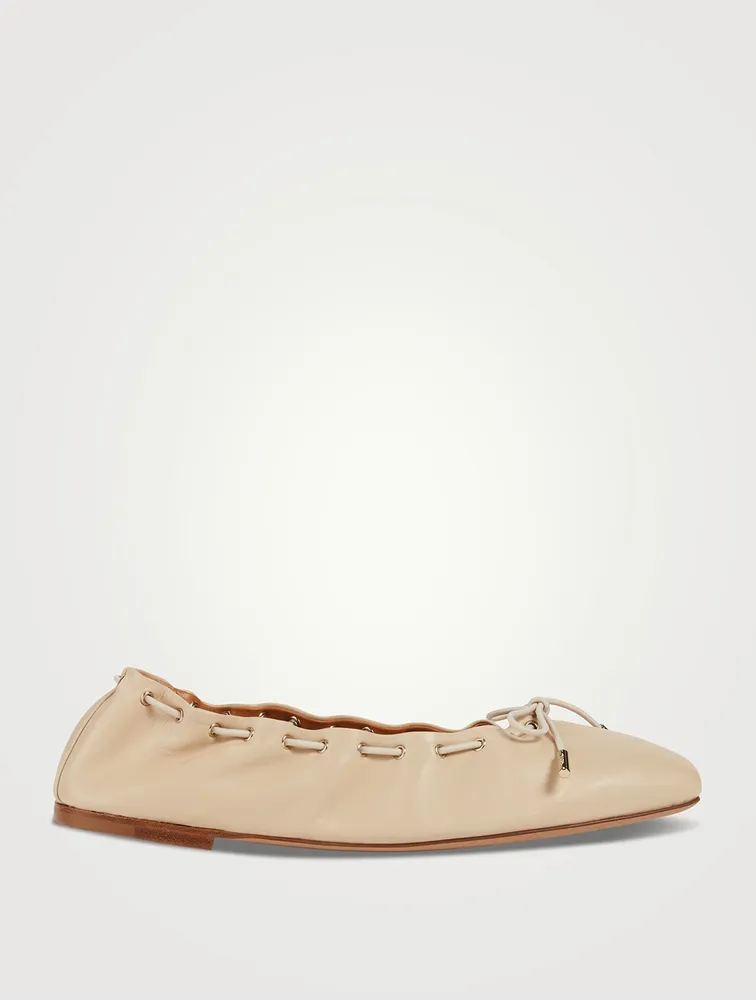 Oracia Leather Ballet Flats