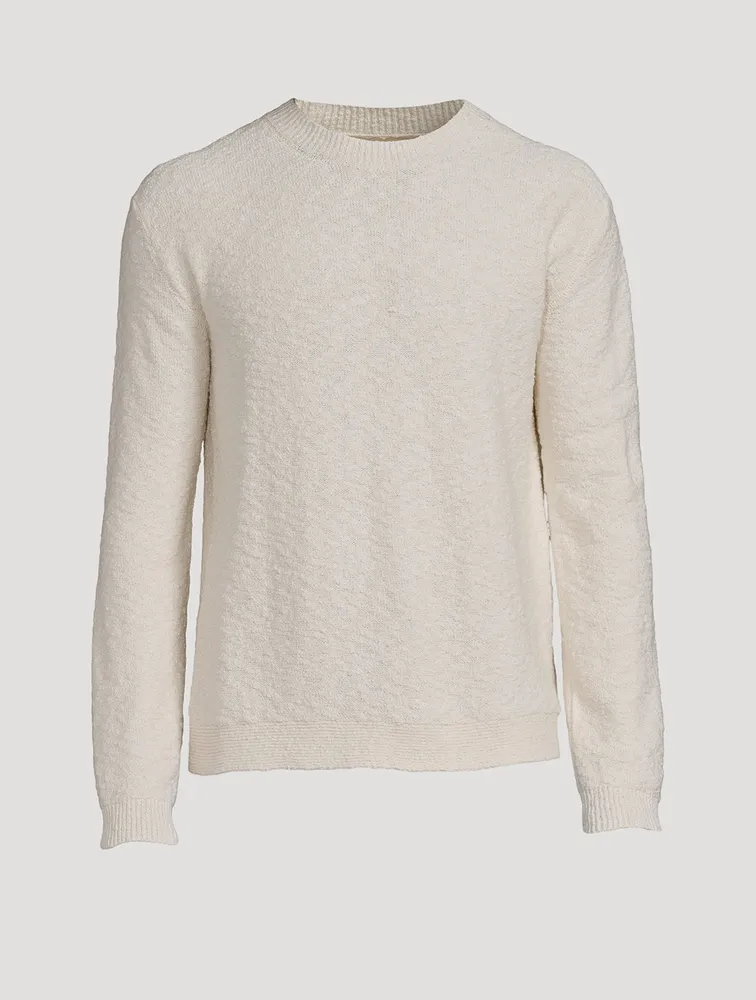 Boucle Long-Sleeve Sweater