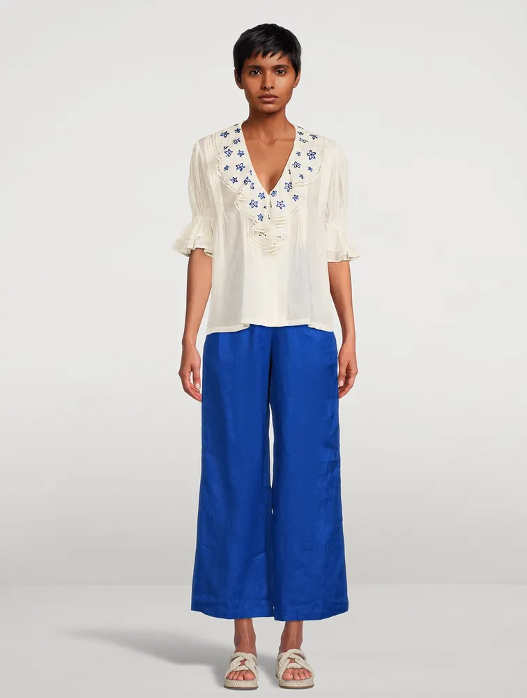 Rumi Cotton Embroidered Top