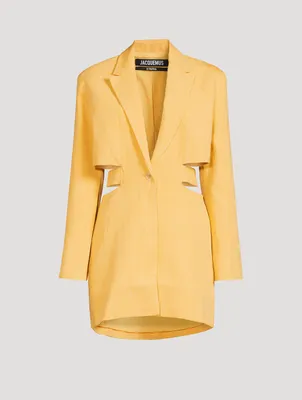 La Robe Bari Cut-Out Blazer Dress