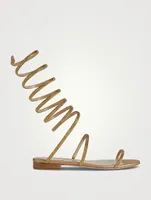 Supercleo Crystal Satin Sandals