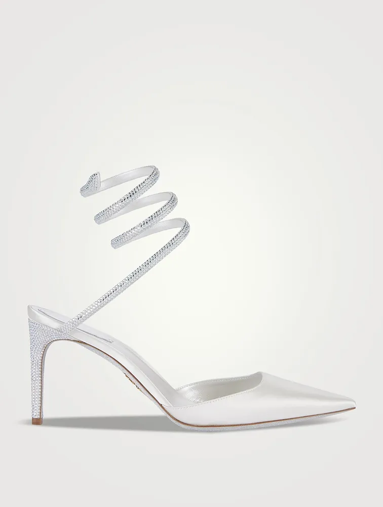Cleo Crystal Satin Pumps