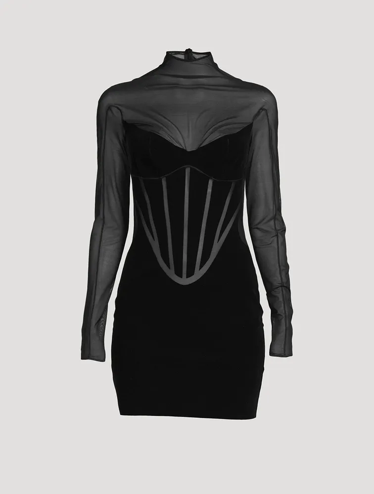 Flock Shaping Long-Sleeve Dress